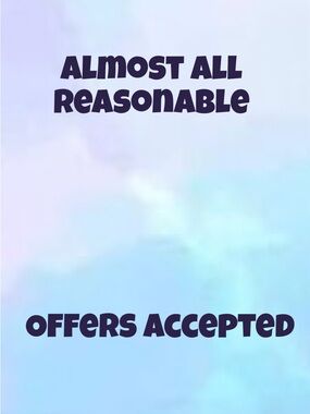 Most Reasonable Offers Accepted